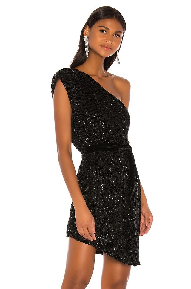 Retrofete Black Sparkle Ella Dress