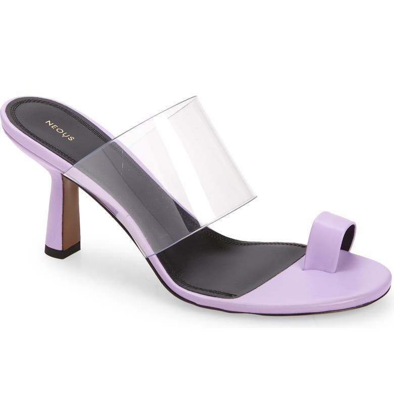 Neous Lilac PVC Chost Toe Loop Sandal