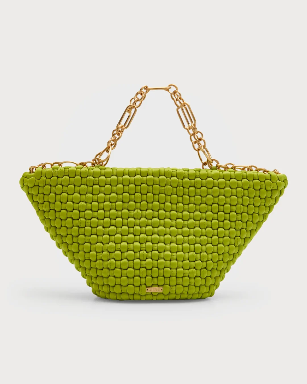 Cult Gaia Naima Green Mini Braided Chain Handle Bag