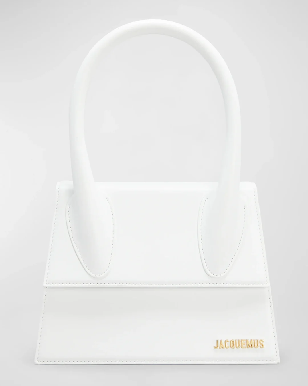 Jacquemus White Le Grand Chiquito  Leather Bag