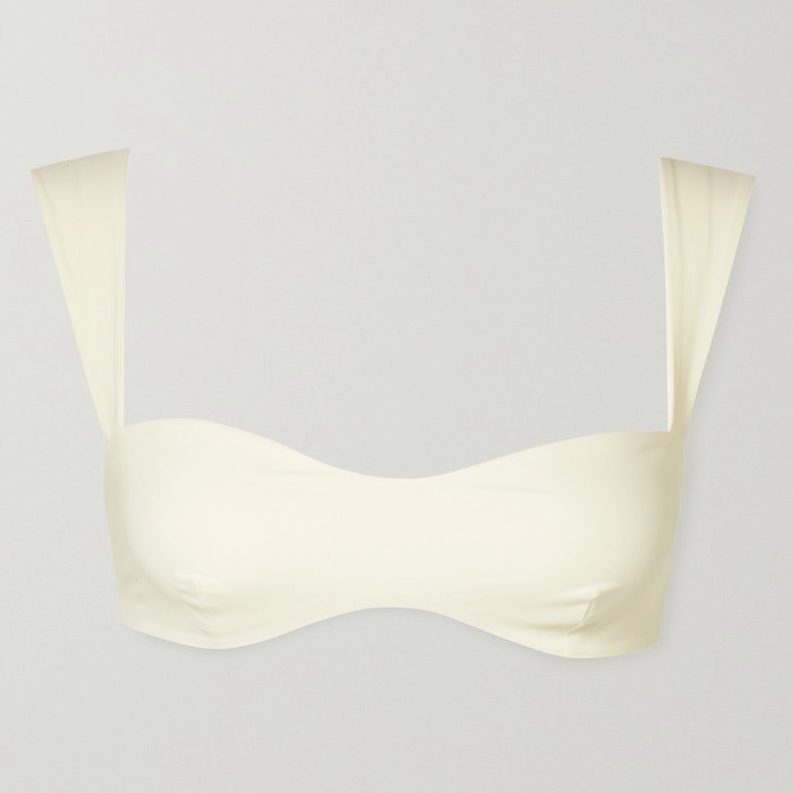 Magda Butrym White Bikini Top