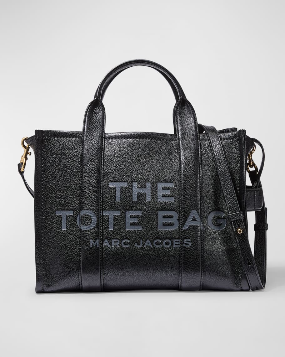 Black Marc Jacobs The Leather Medium Tote Bag 