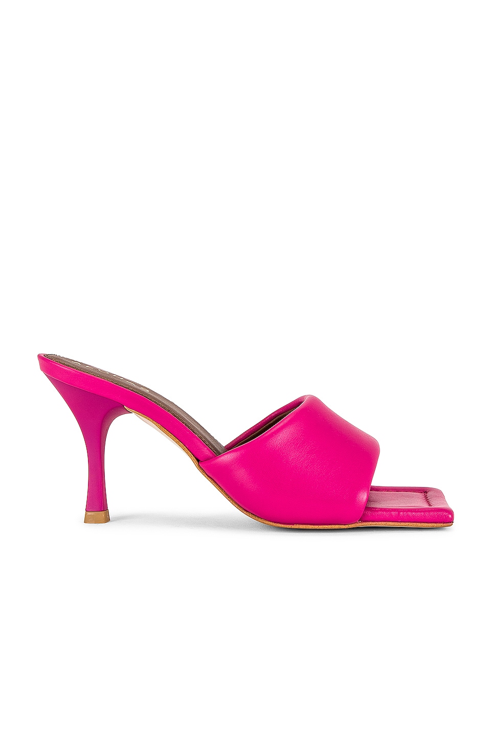 Hot pink mules