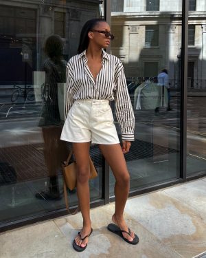 15 Chic Striped Shirt Outfits To Wear On Repeat