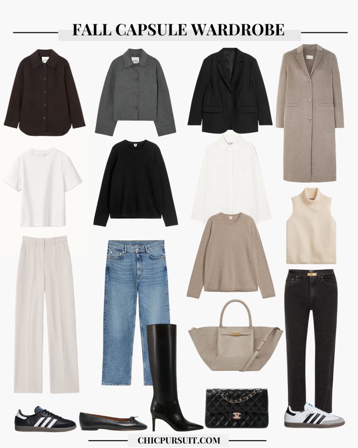 The Chic Pursuit’s 2023 Fall Capsule Wardrobe: Key Pieces You Need