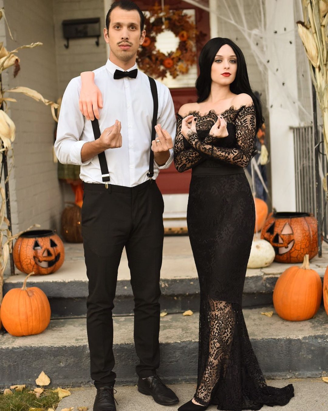 Morticia and Gomez Addams Family costume for couples