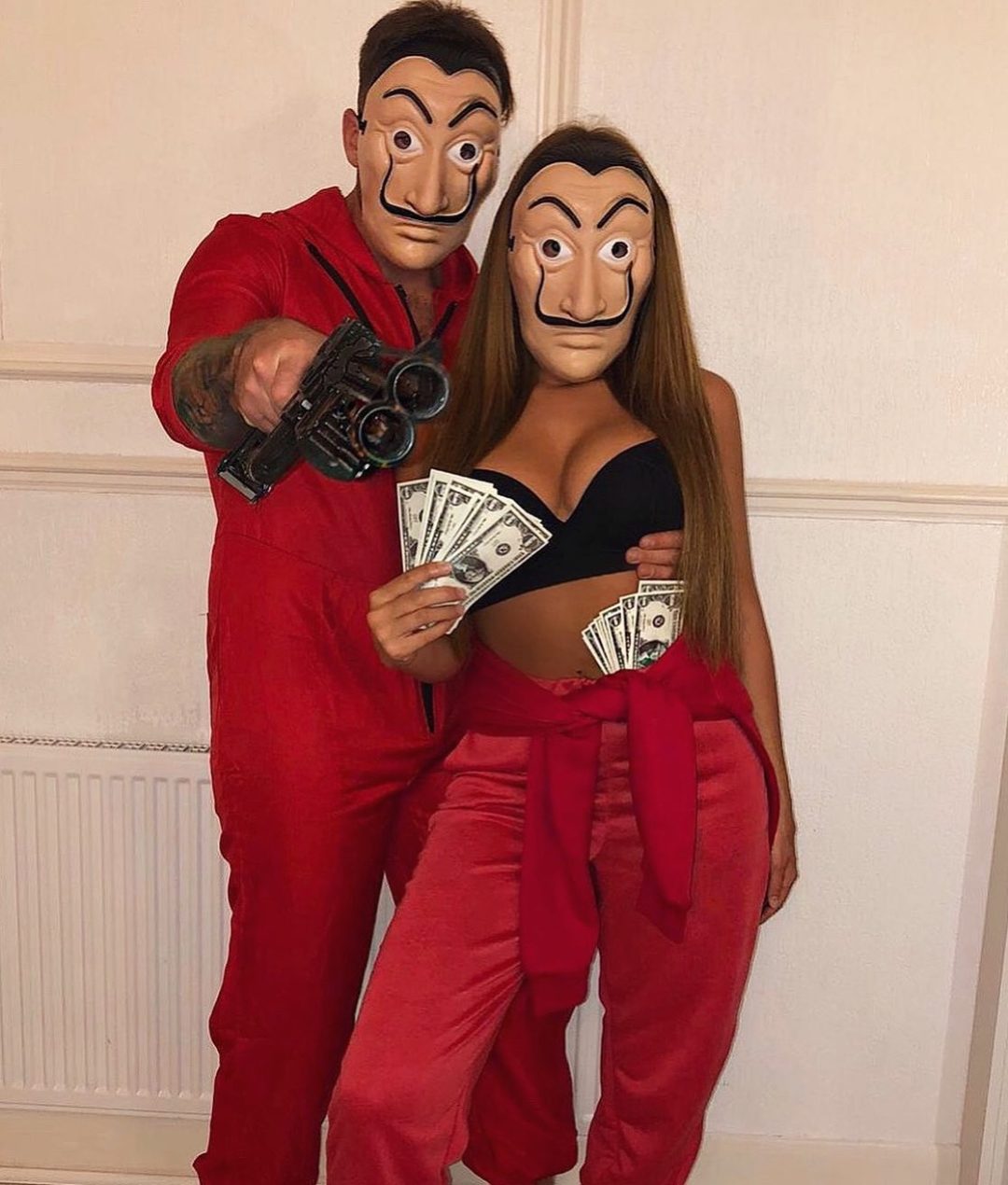 Easy Money Heist couple Halloween costume