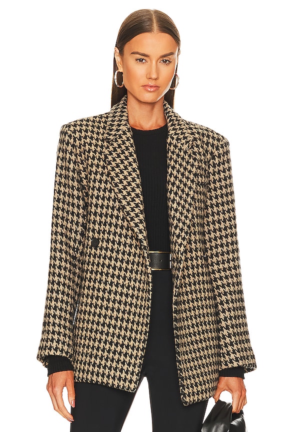 Beige and black Anine Bing Kaia Blazer 