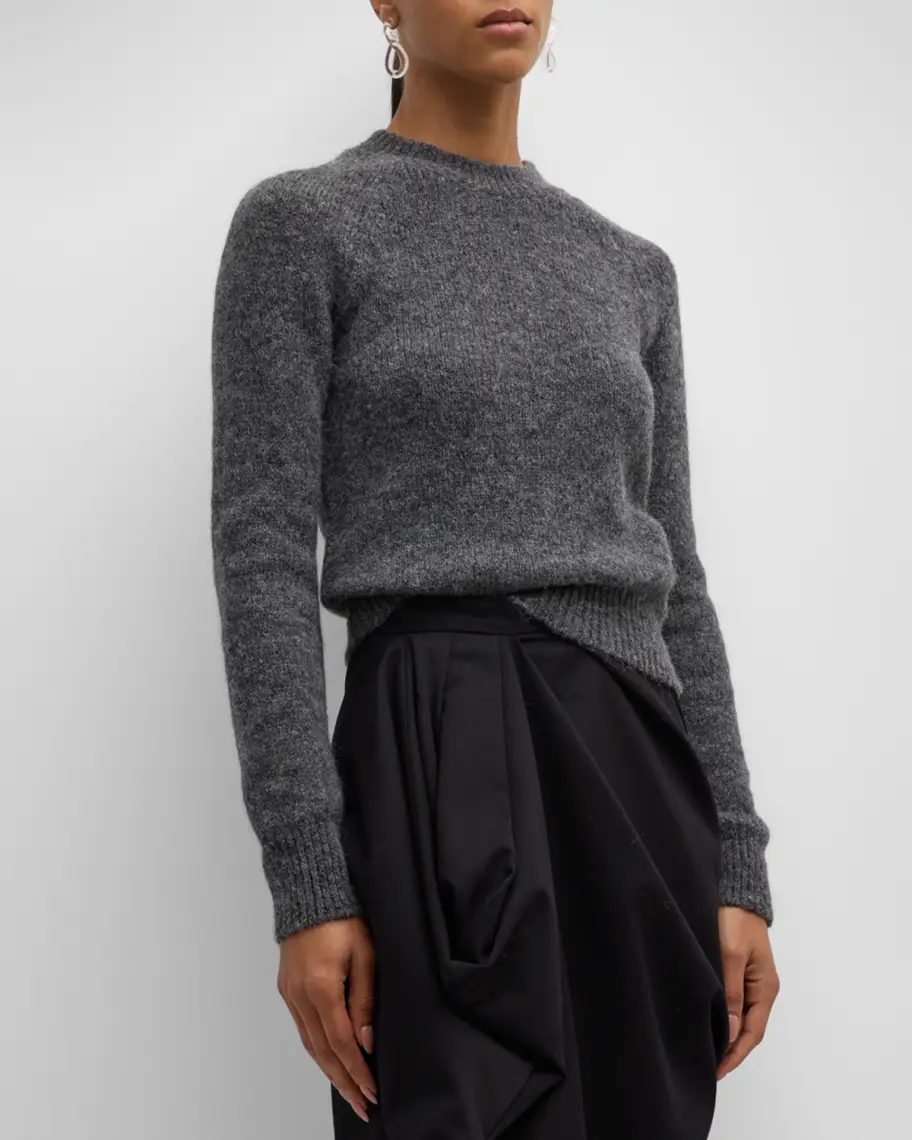 Grey Dries Van Noten Texas Wool-Blend Sweater 