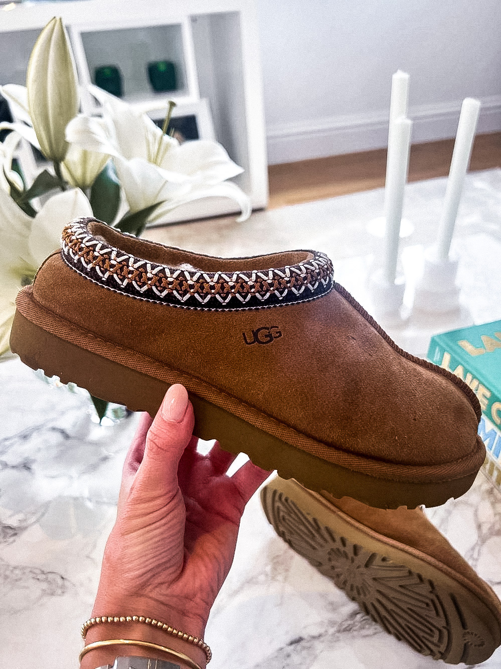 Ugg Chestnut Tasman slippers