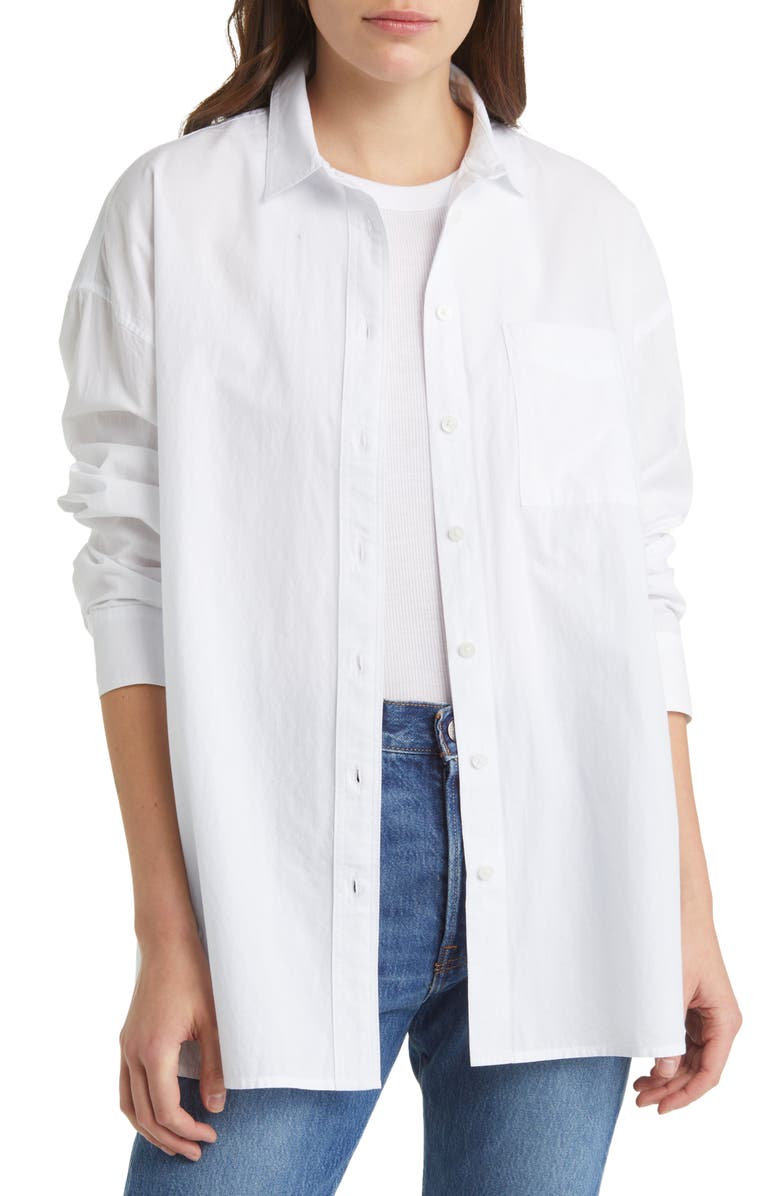 White Madewell The Signature Poplin Oversize Button-Up Shirt 