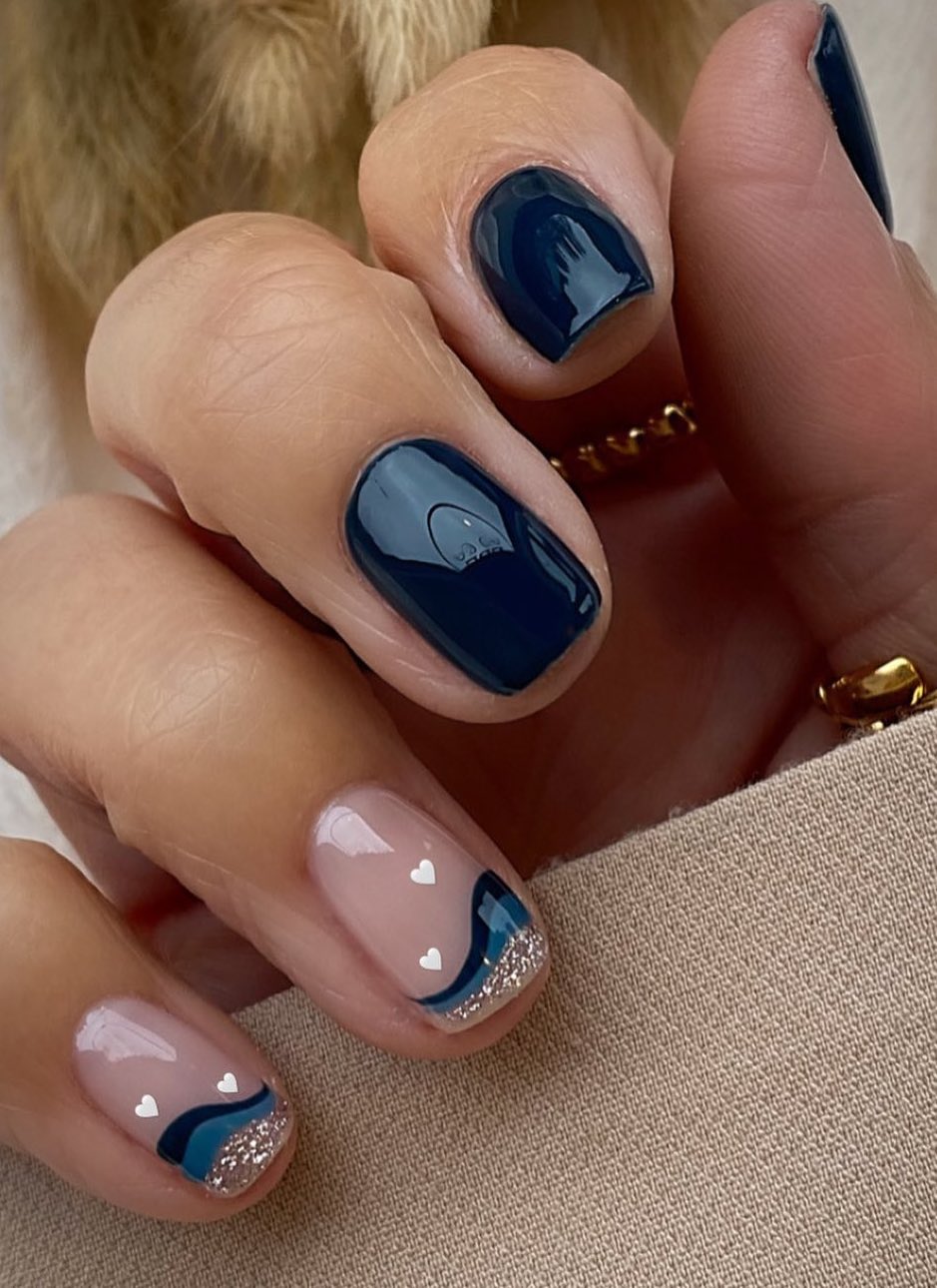 25 Gorgeous Navy Blue Nails For An Elegant Pop Of Color