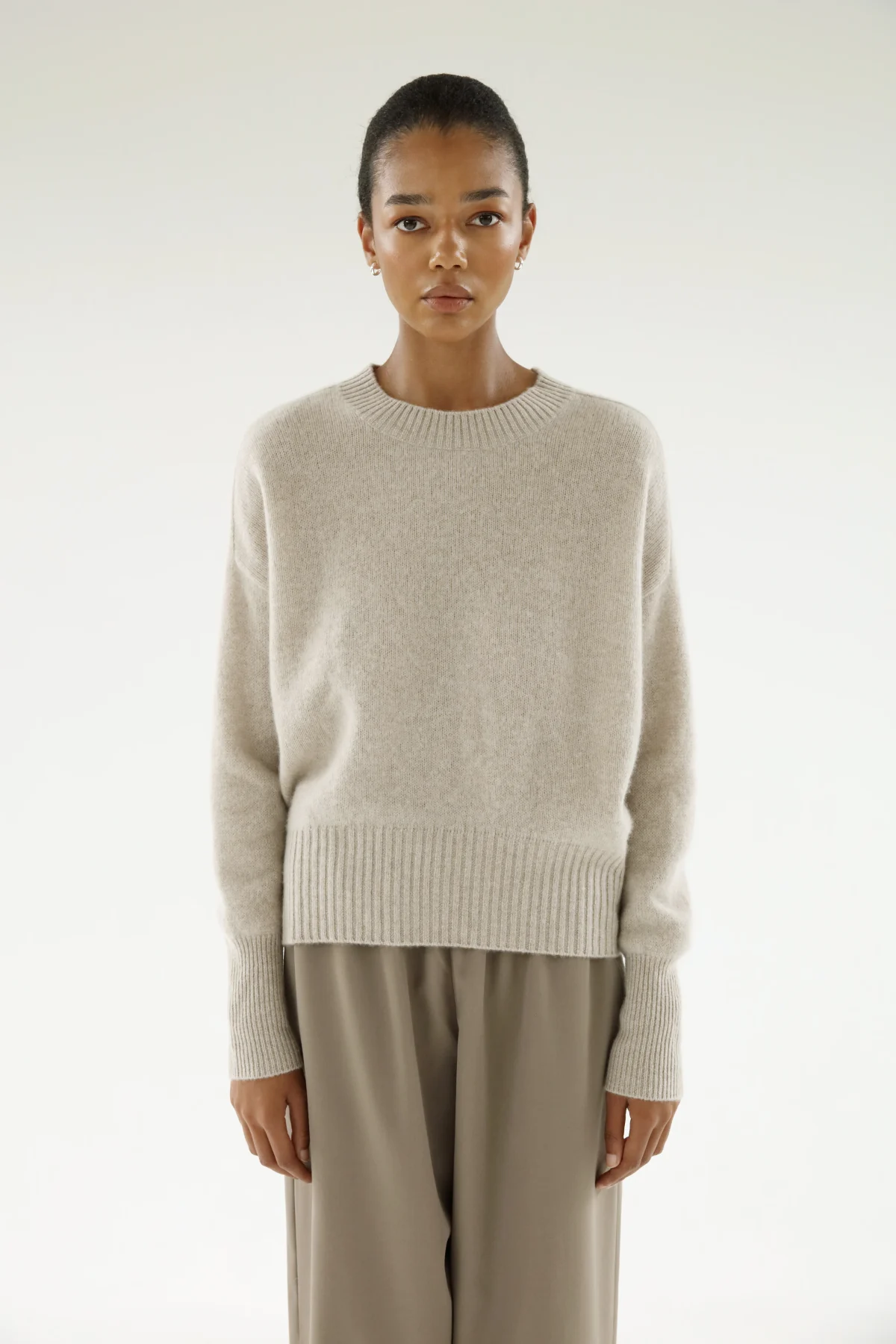 Taupe Cashmere Sweater