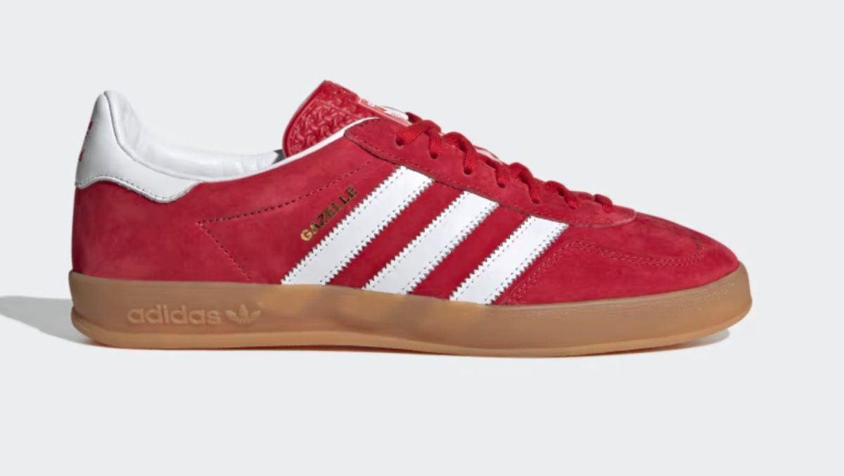 Red Gazelle Adidas sneakers
