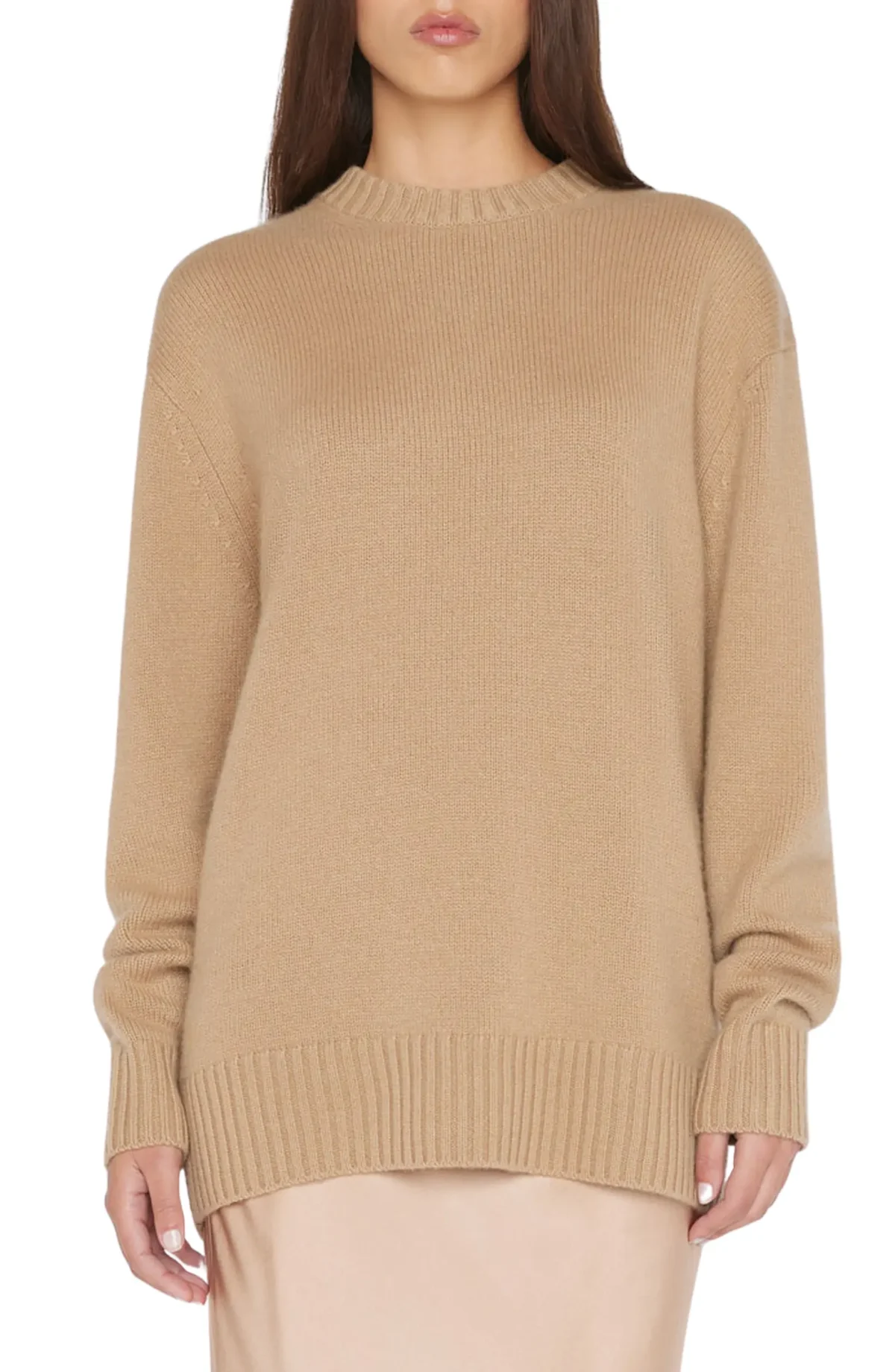 Cashmere jumper in beige