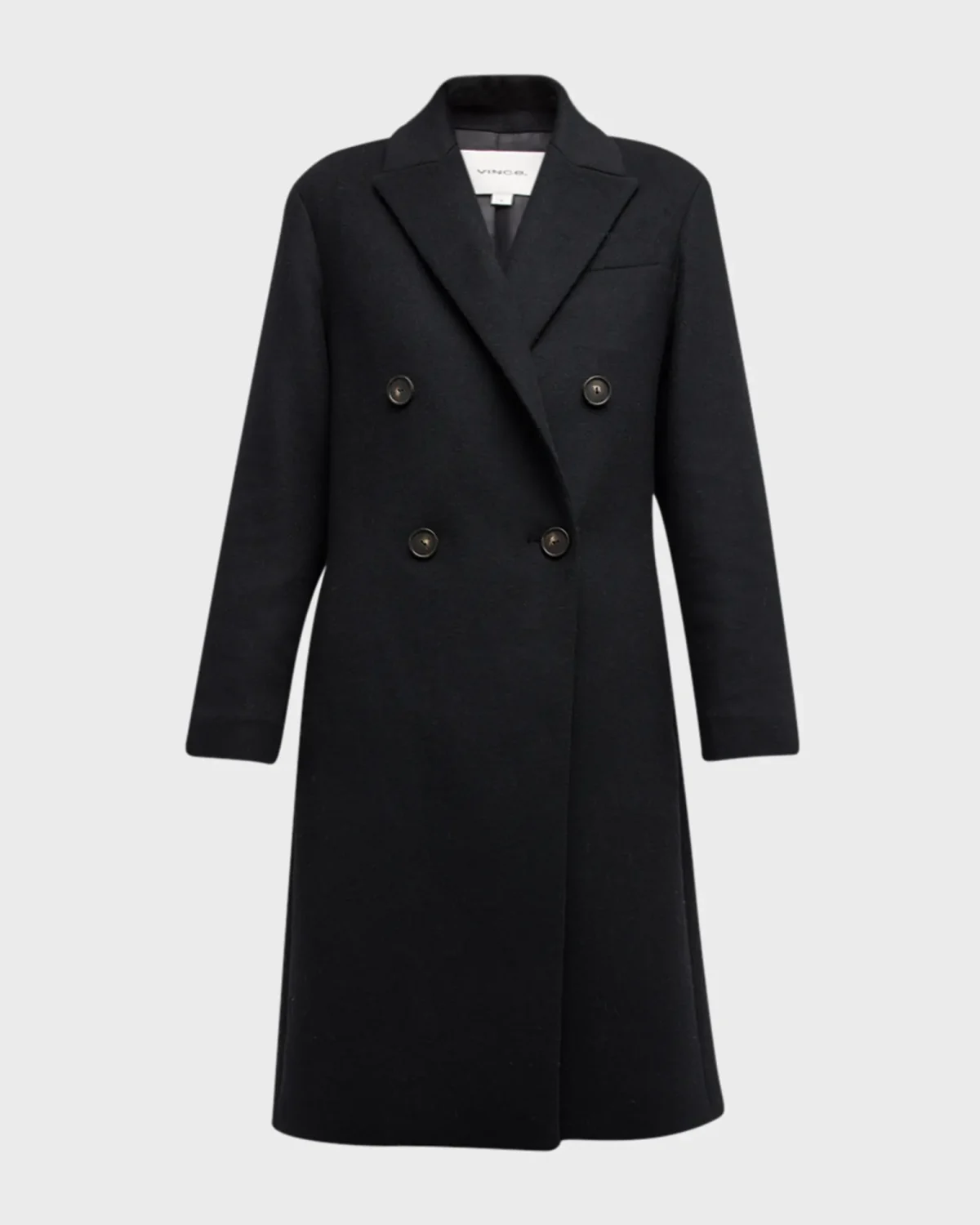 Black wool coat