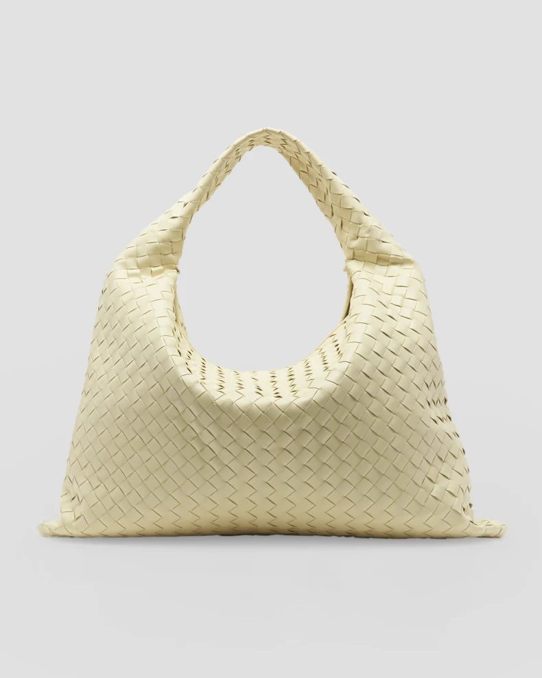 Ivory Bottega Veneta Large Hop Bag 