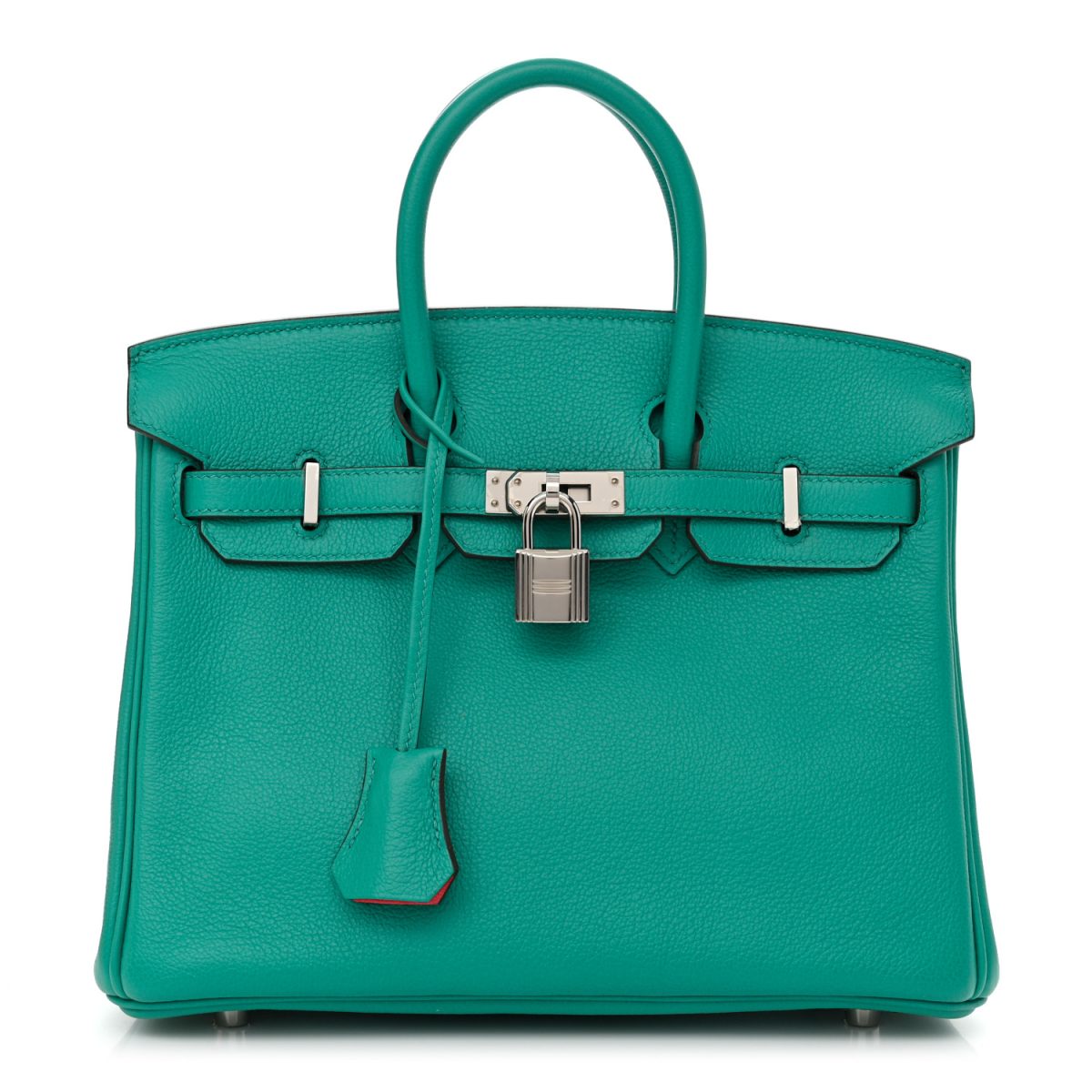 Green Hermes Taurillon Novillo Verso Birkin 25 