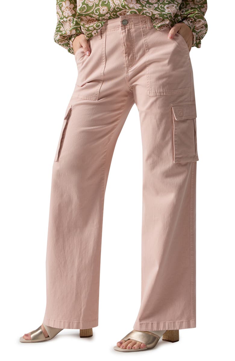 Pale pink Sanctuary Reissue Wide Leg Cargo Pants 