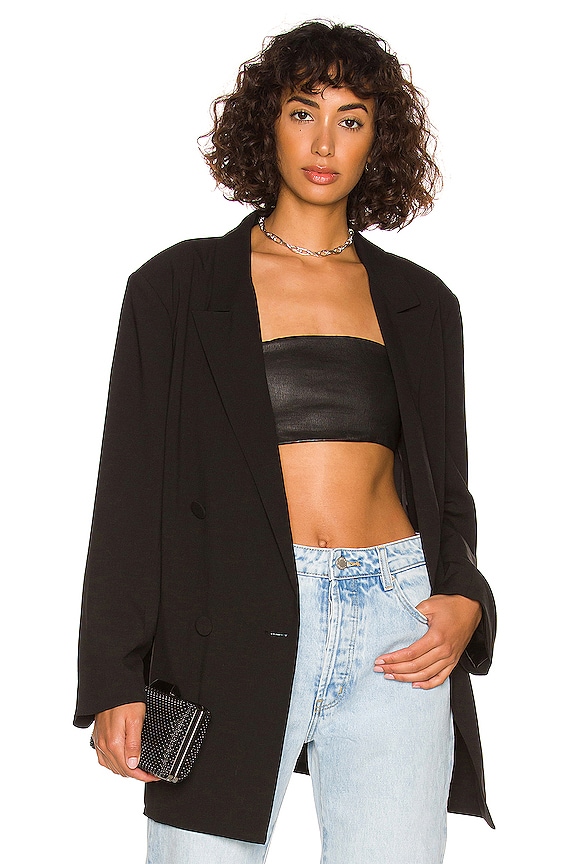 Black Bardot The Oversized Blazer 