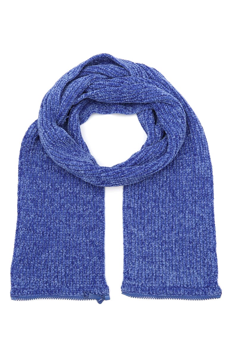 Blue Kurt Geiger London Convertible Chemille Scarf 