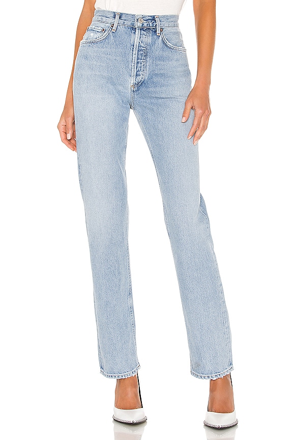 Light blue Agolde Lana Straight 