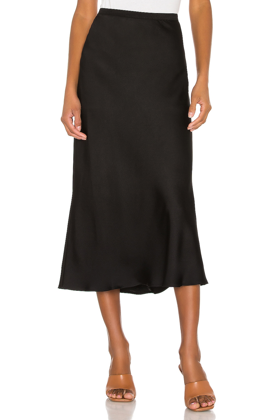 Black Anine Bing Bar Silk Skirt