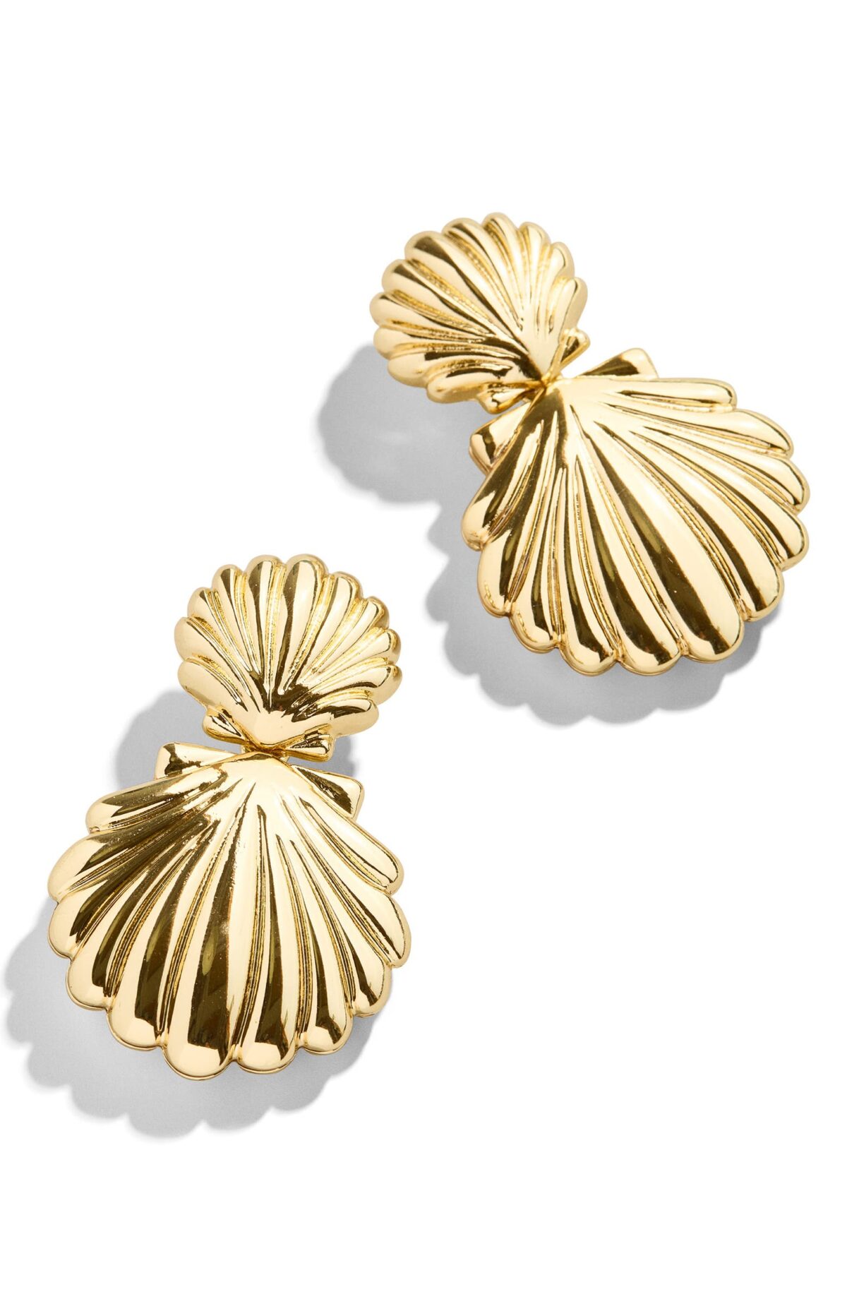 Gold BaubleBar Out of This Shell Earrings