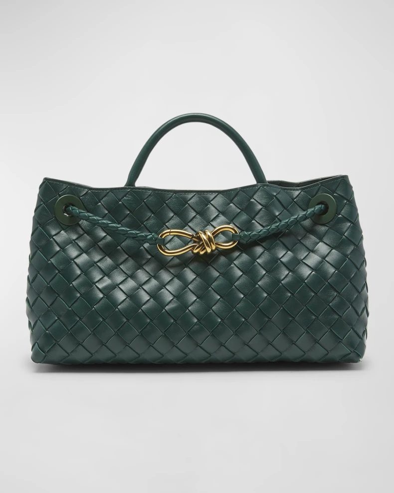 Green Bottega Veneta Small East-West Andiamo Bag 