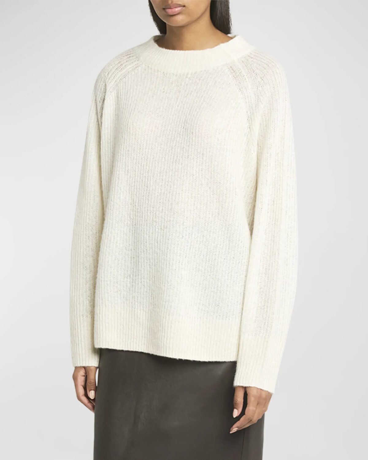 Ivory Co Oversized Cashmere Crewneck Sweater