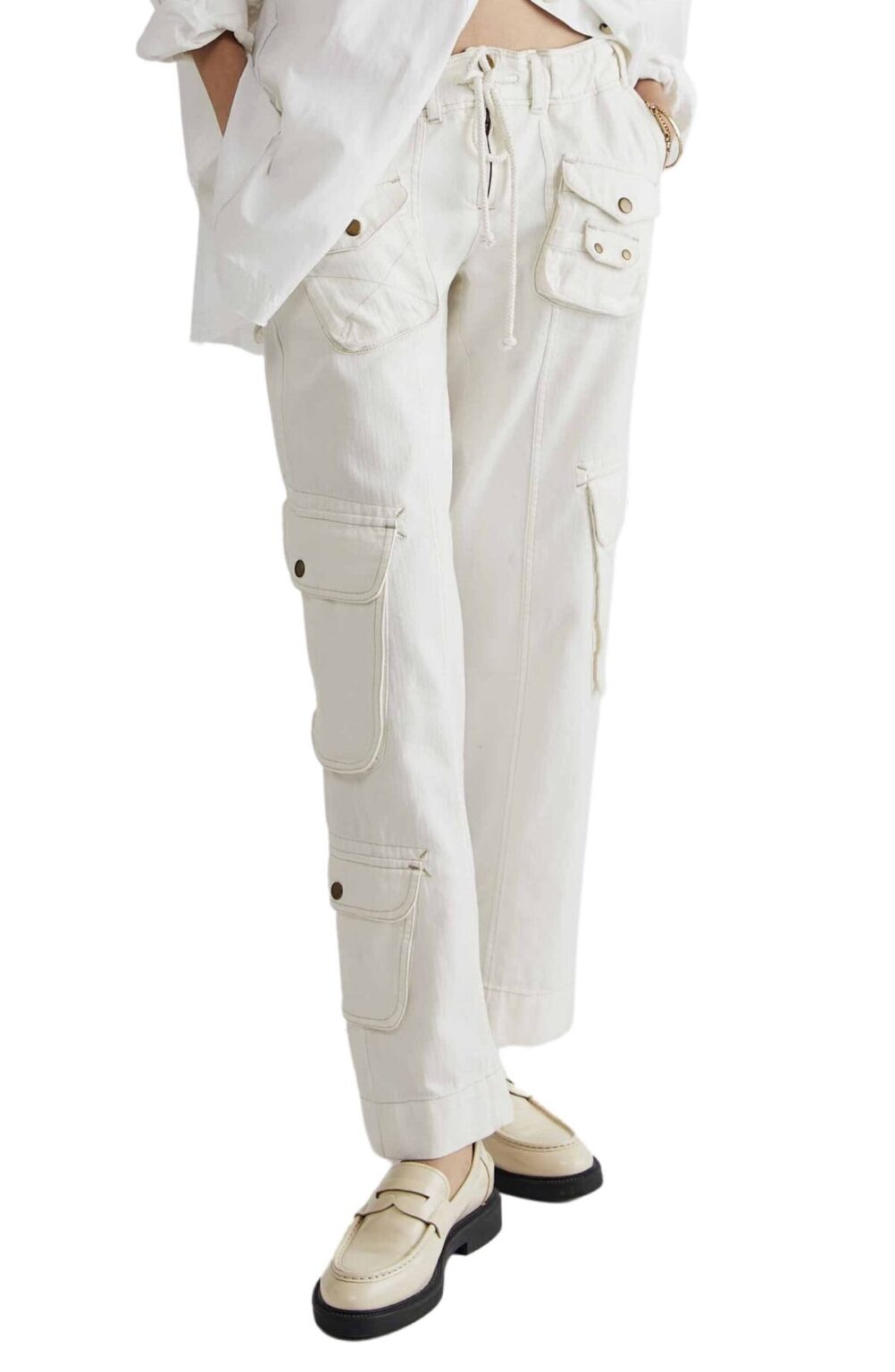 Safari Naima Shirred Waist Jogger Pants - Black main image 1