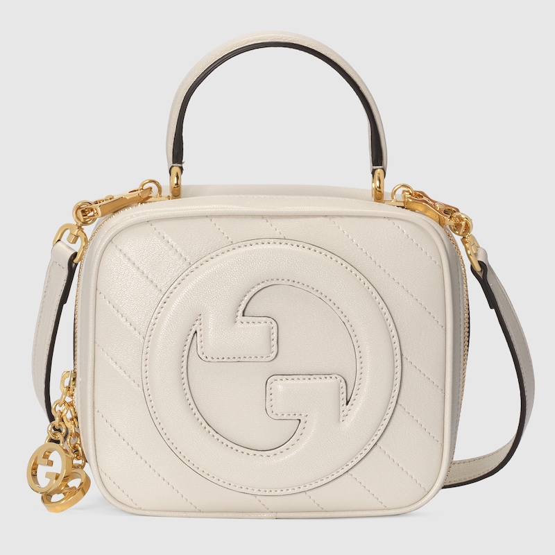 White Gucci Blondie Top Handle Bag 