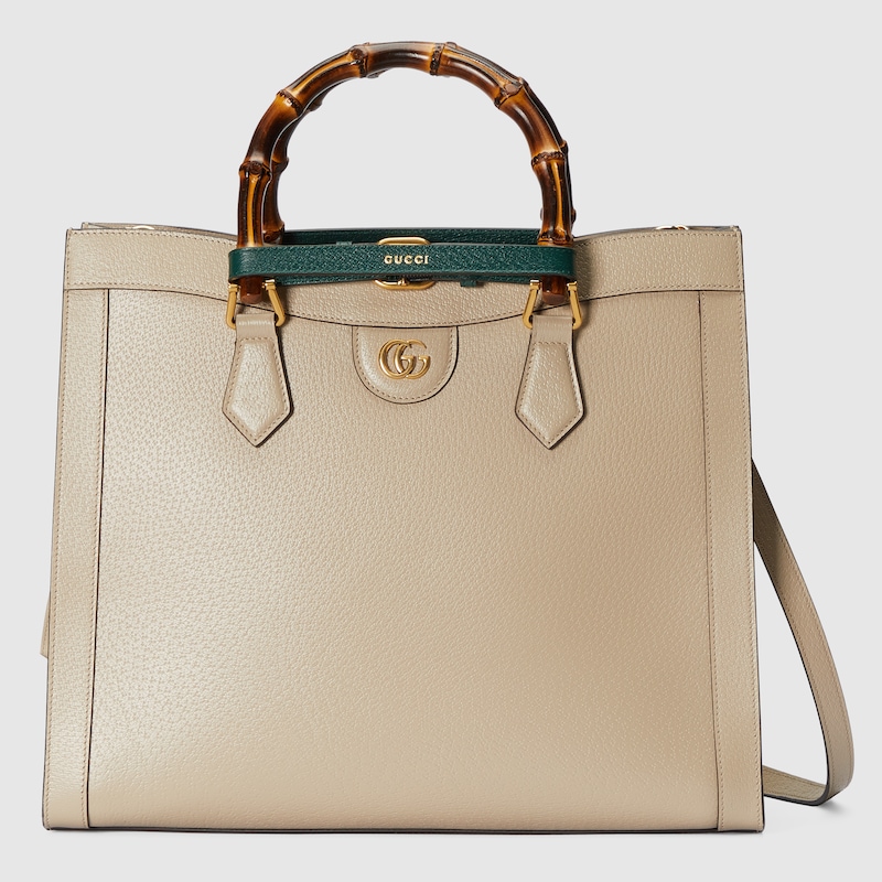 Pale beige Gucci Diana Medium Tote Bag 