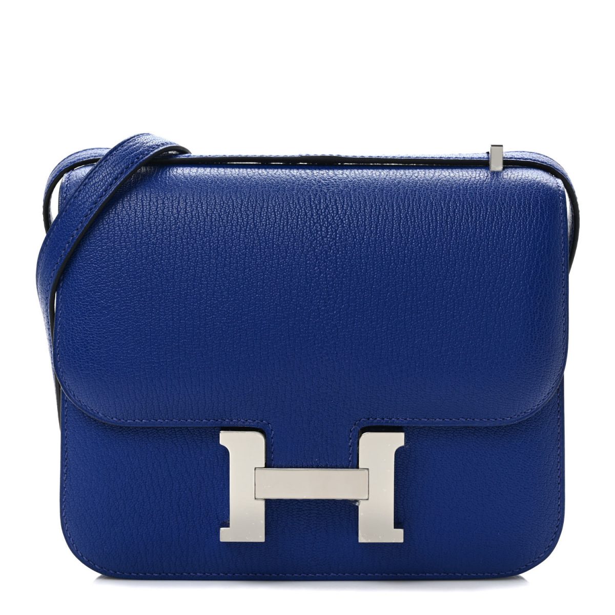 Hermès Chevre Mysore Constance 18 màu xanh