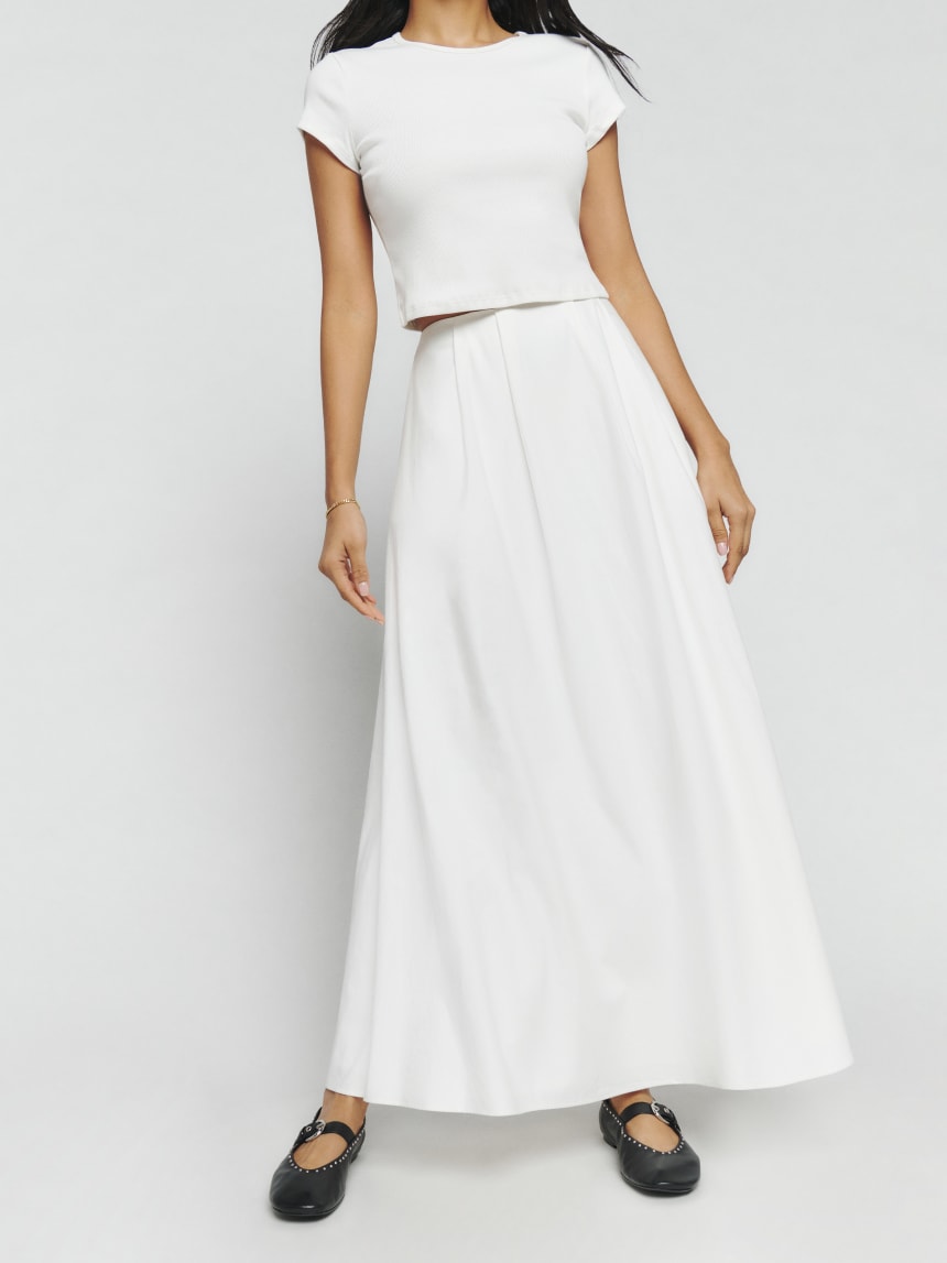 White Reformation Lucy Skirt