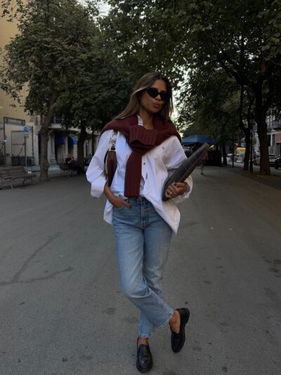 8 Chic Ways To Wear An Oversized Shirt This Season